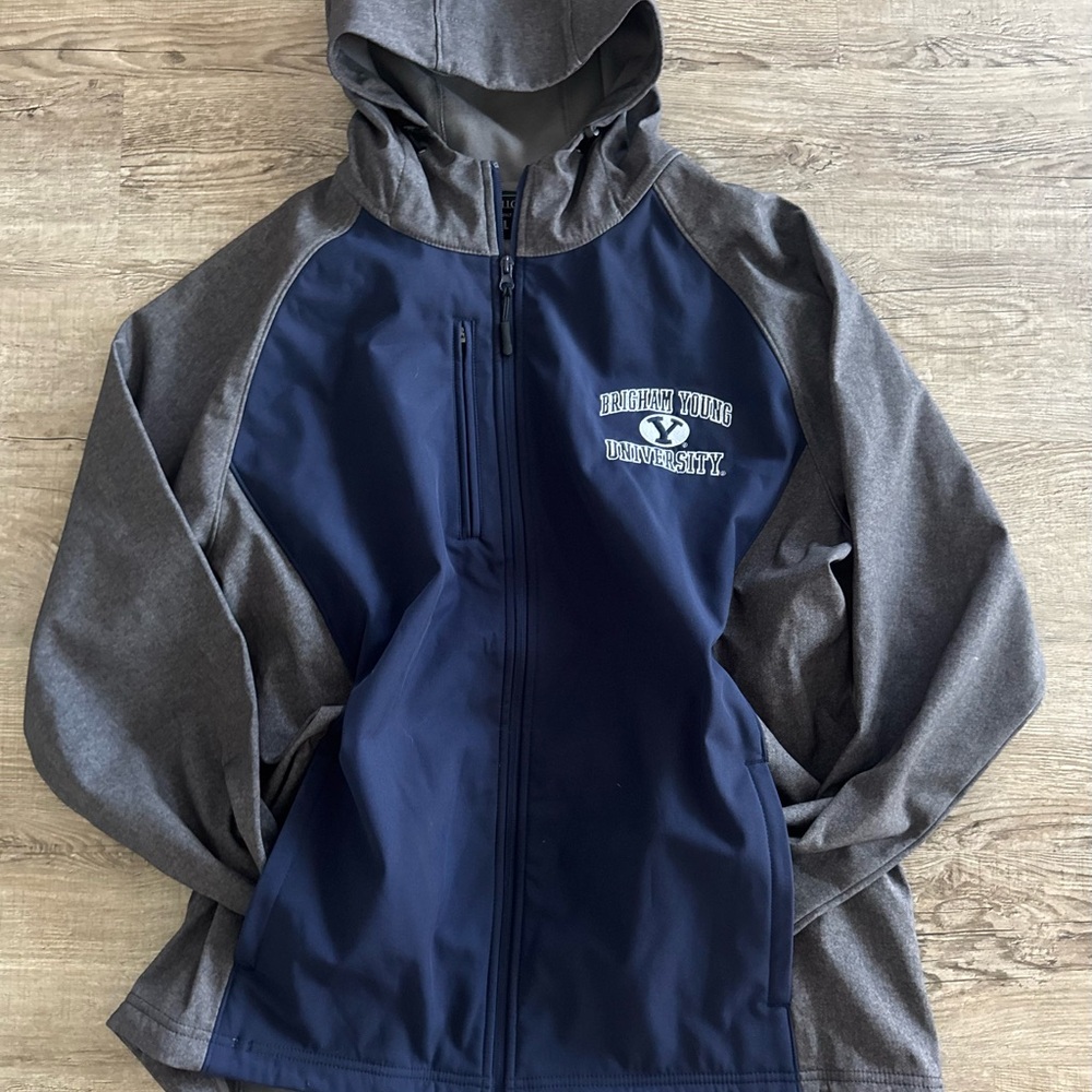 BYU Navy and Gray Performance Jacket - image 1